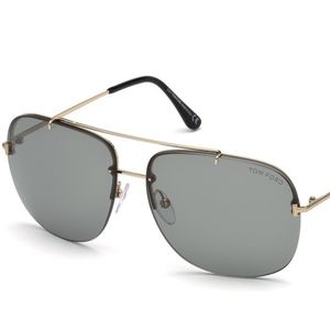 Tom Ford Shelby 62mm Square Aviator Sunglasses